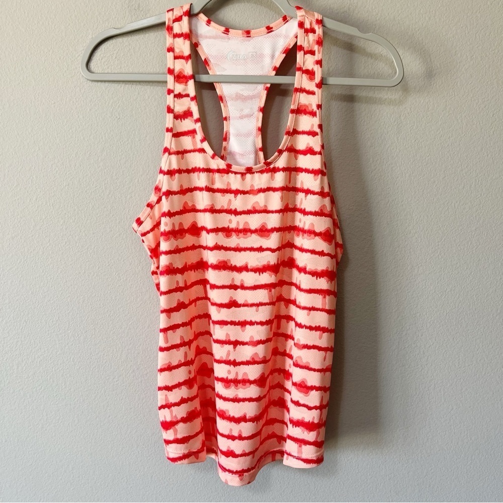 ZYIA Active One More Rep Cherry Ice Sanibel Racerback Tank Top Size Small NEW